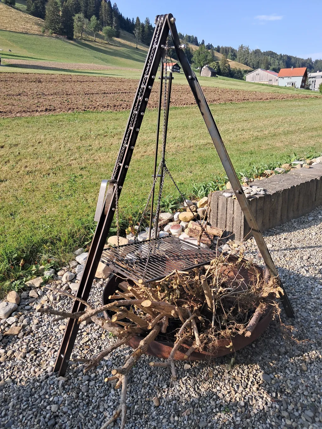 Familienfreundliche Umgebung mit Blick ins Grüne