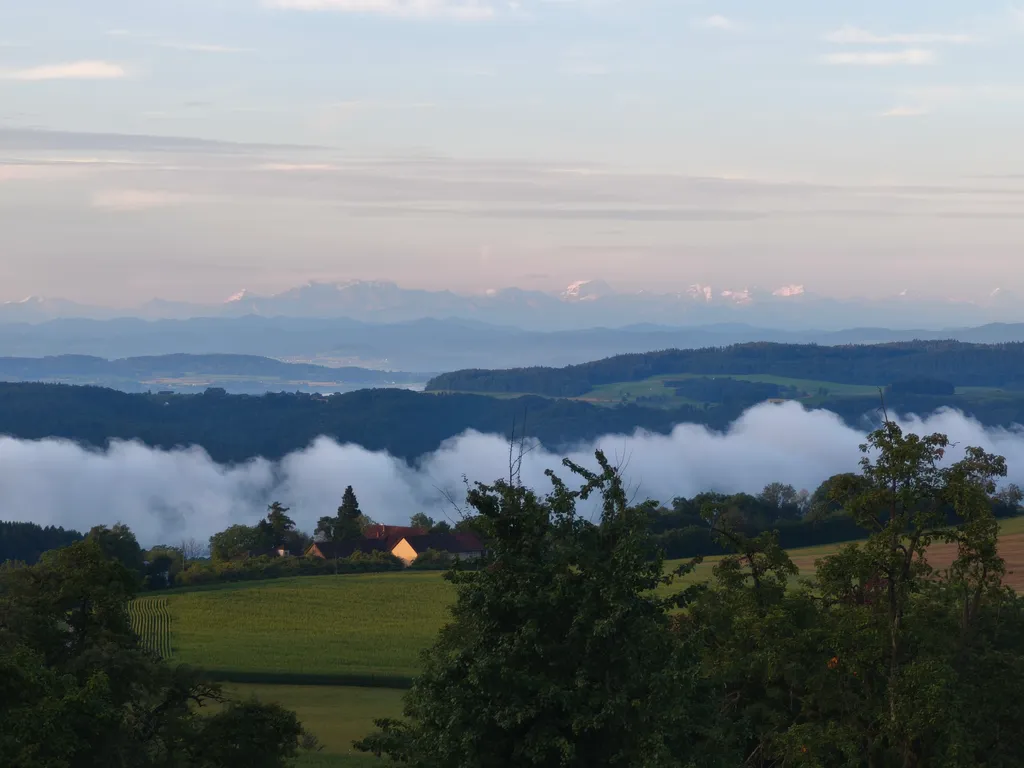 Sommer: Wieder mal ein Morgen mit Aussicht.