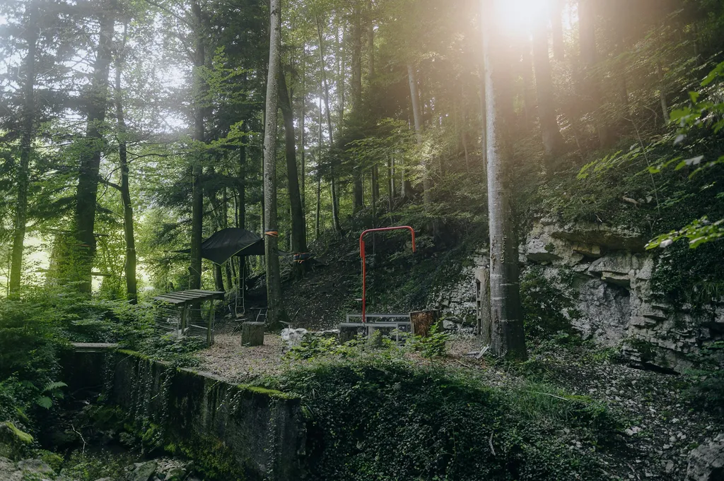 Baumzelt mit privater Feuerstelle