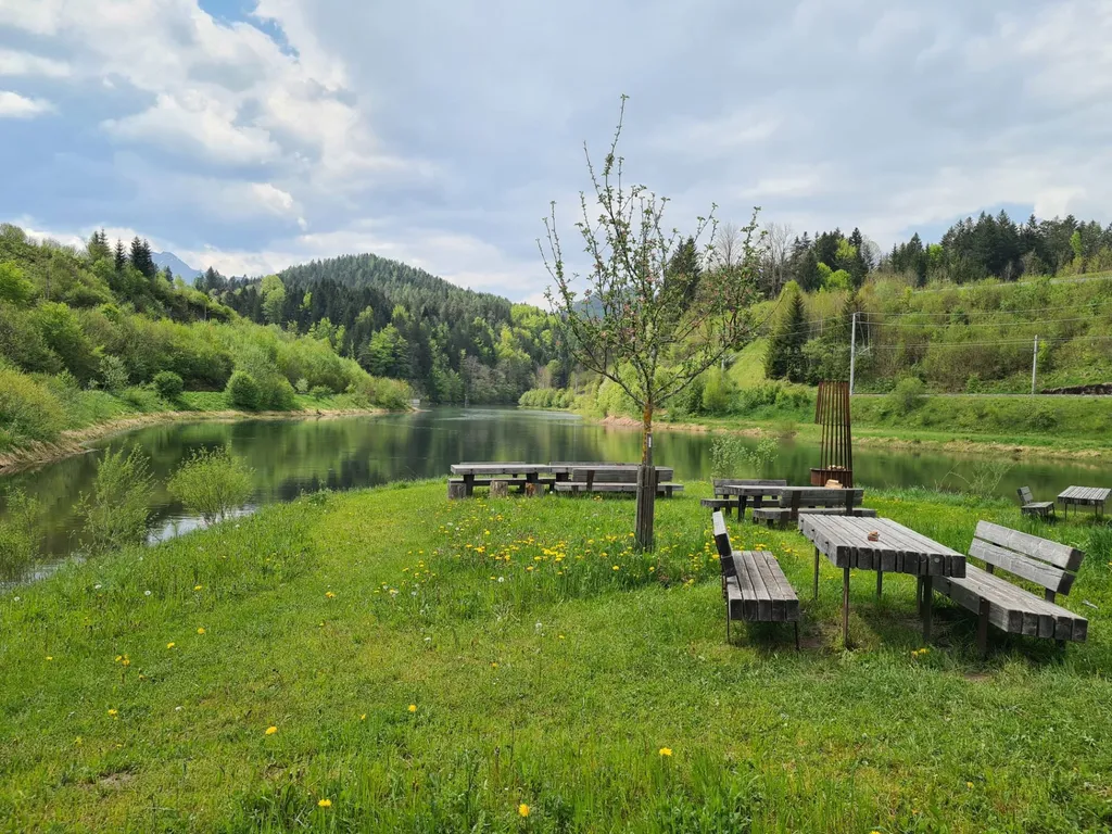 Ruheplätze am Stausee Wienerbruck (direkt neben Stellplatz)