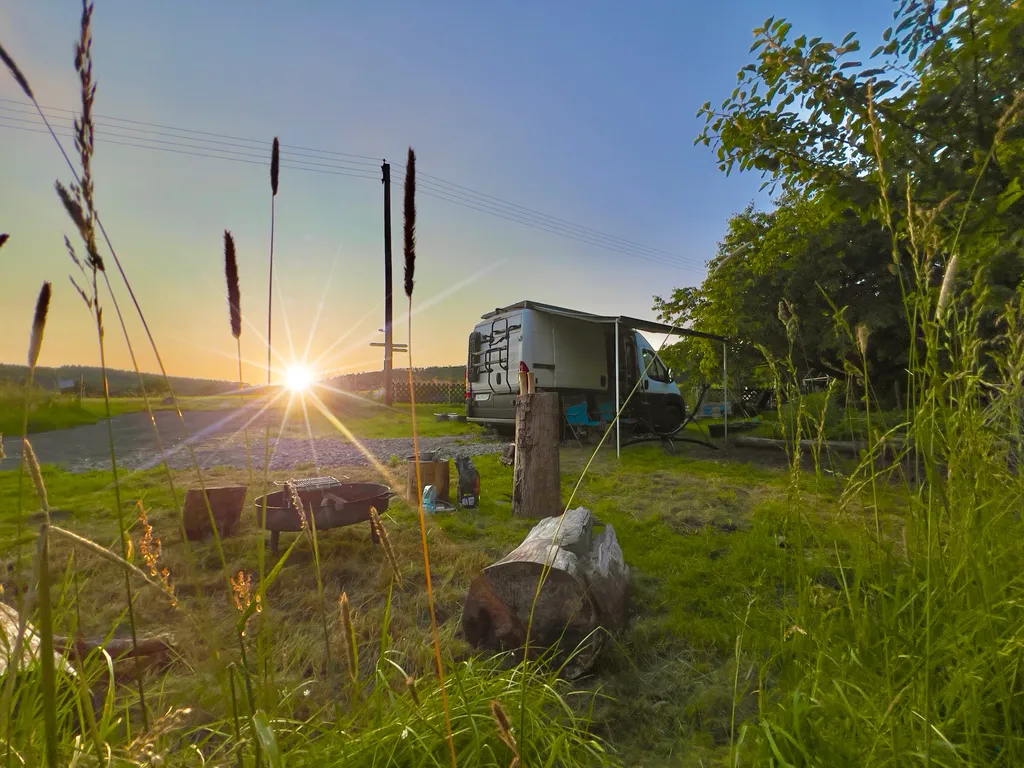 Stellplatz mit Feuerstelle