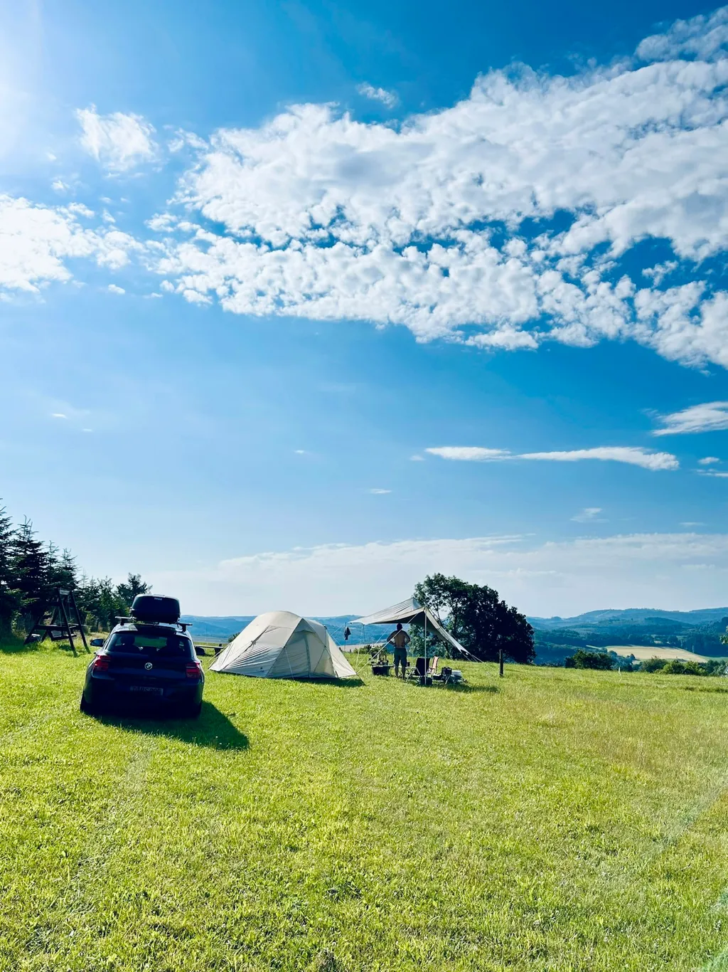 Zelten mit Panoramablick