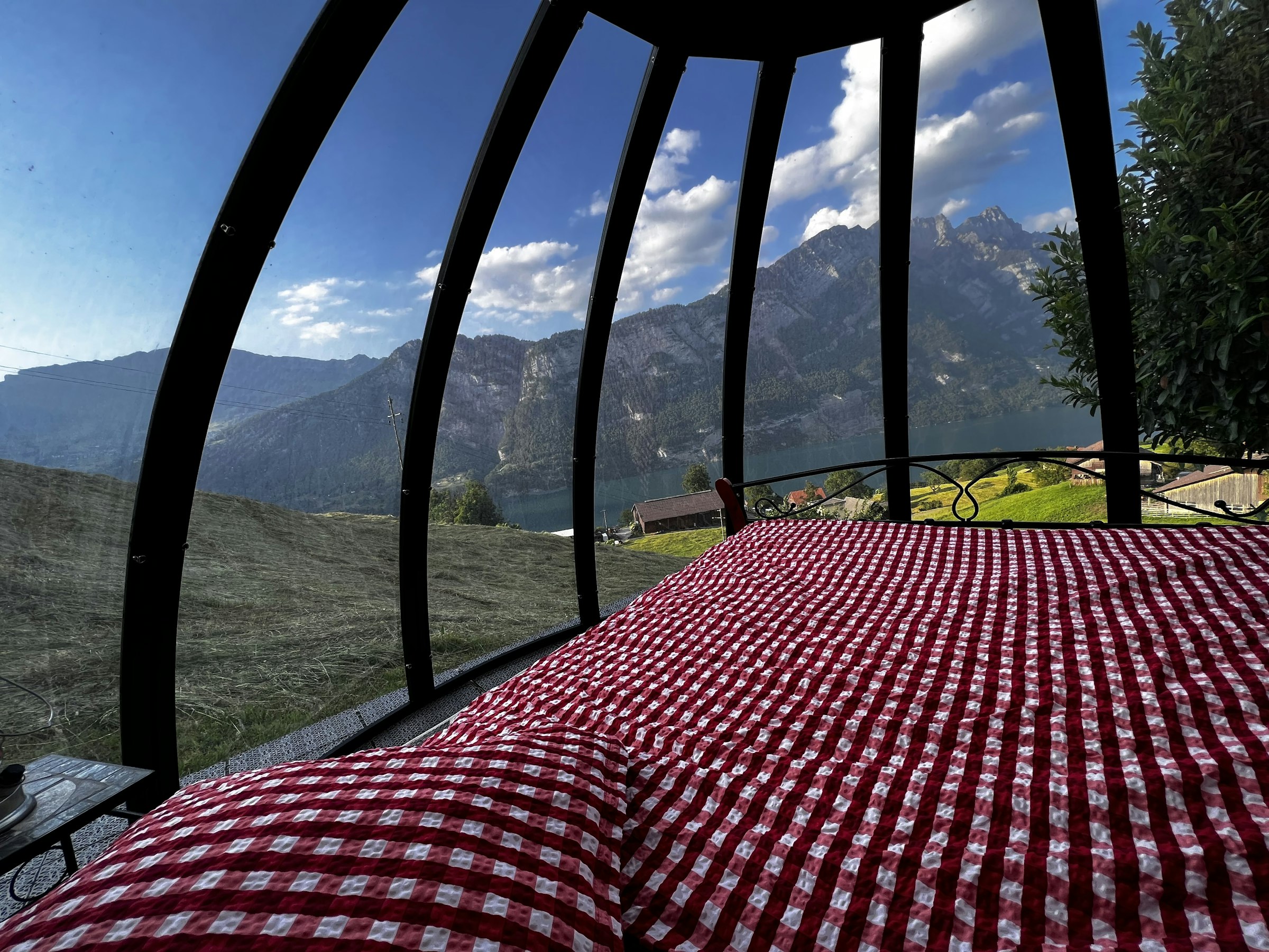 Romantische Bubble Übernachtung