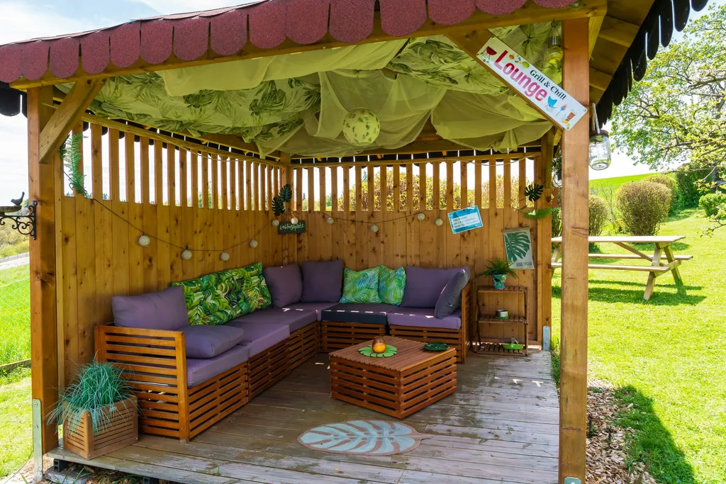 Überdachter Pavillon