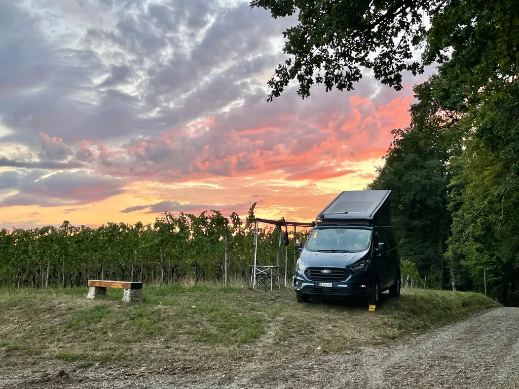 Traumhafte Aussicht in mitten des Rebberges