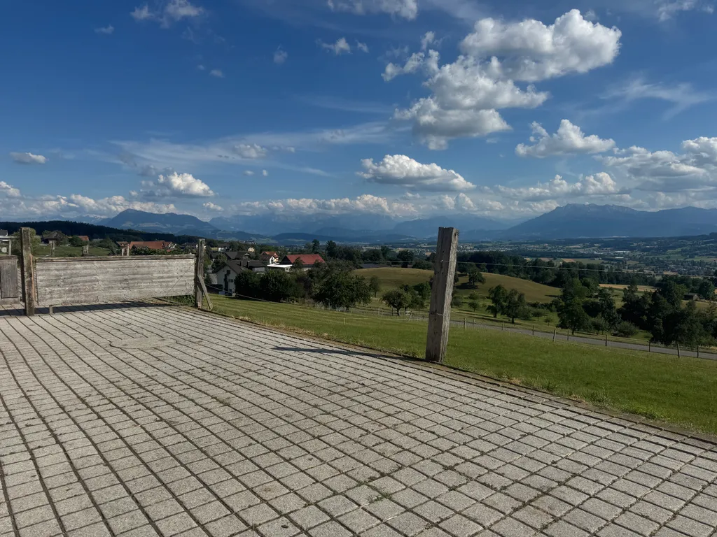 Pferdeweide Hof mit Aussicht