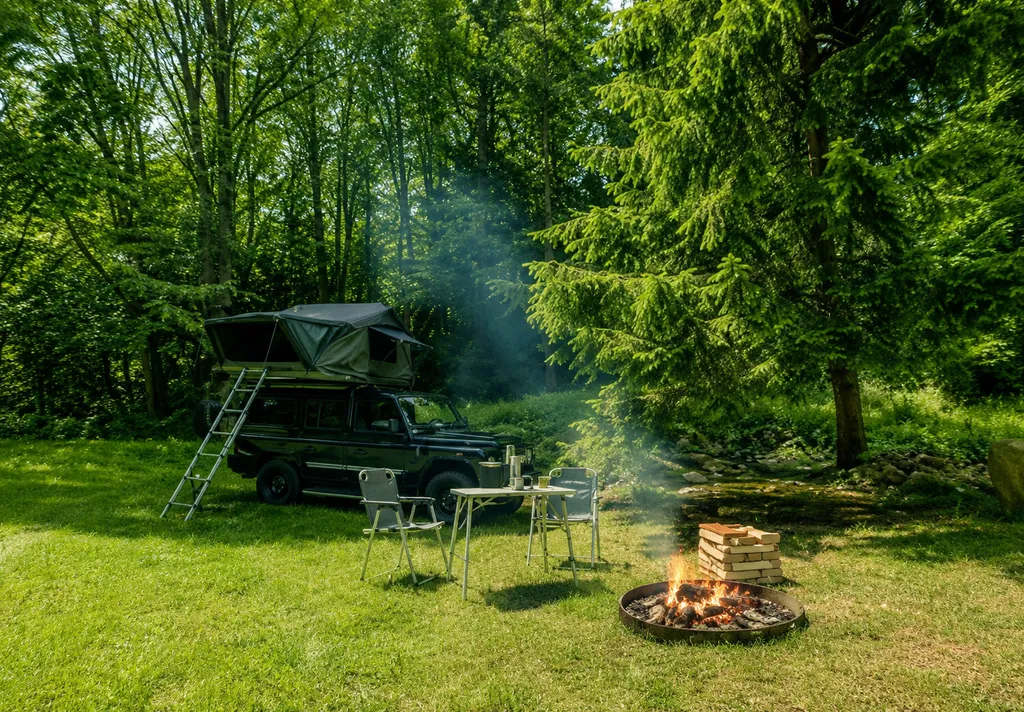 Waldlichtung Offroad-extrem Camping