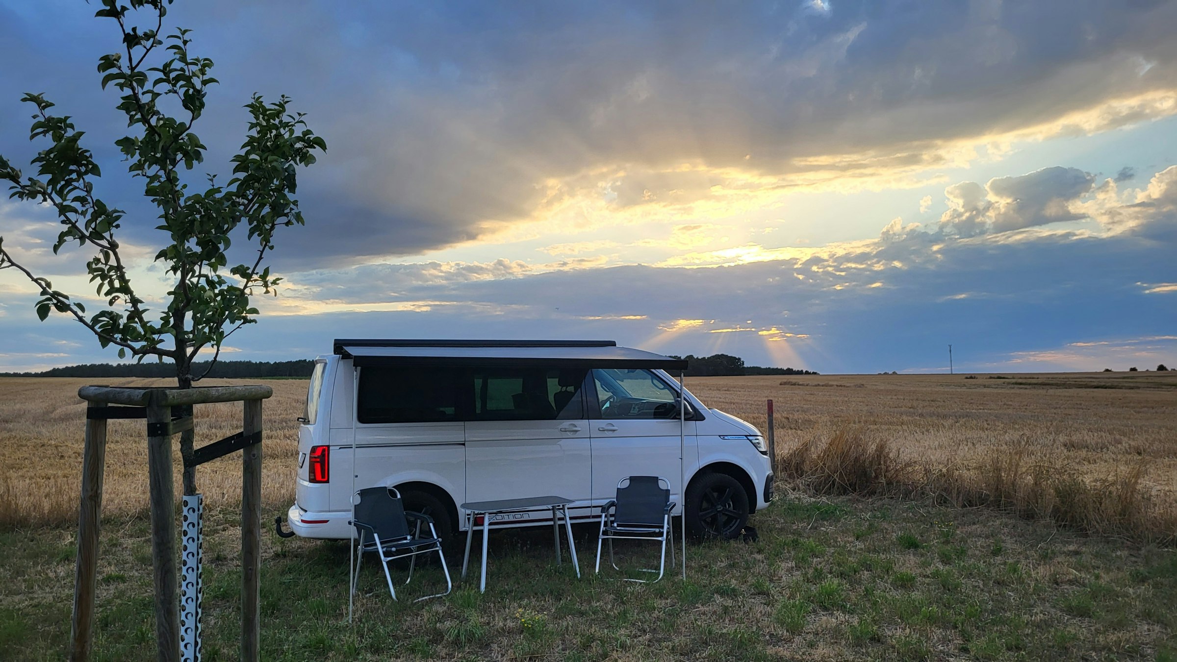 Um den Stellplatz herum ist stets ein freier Blick