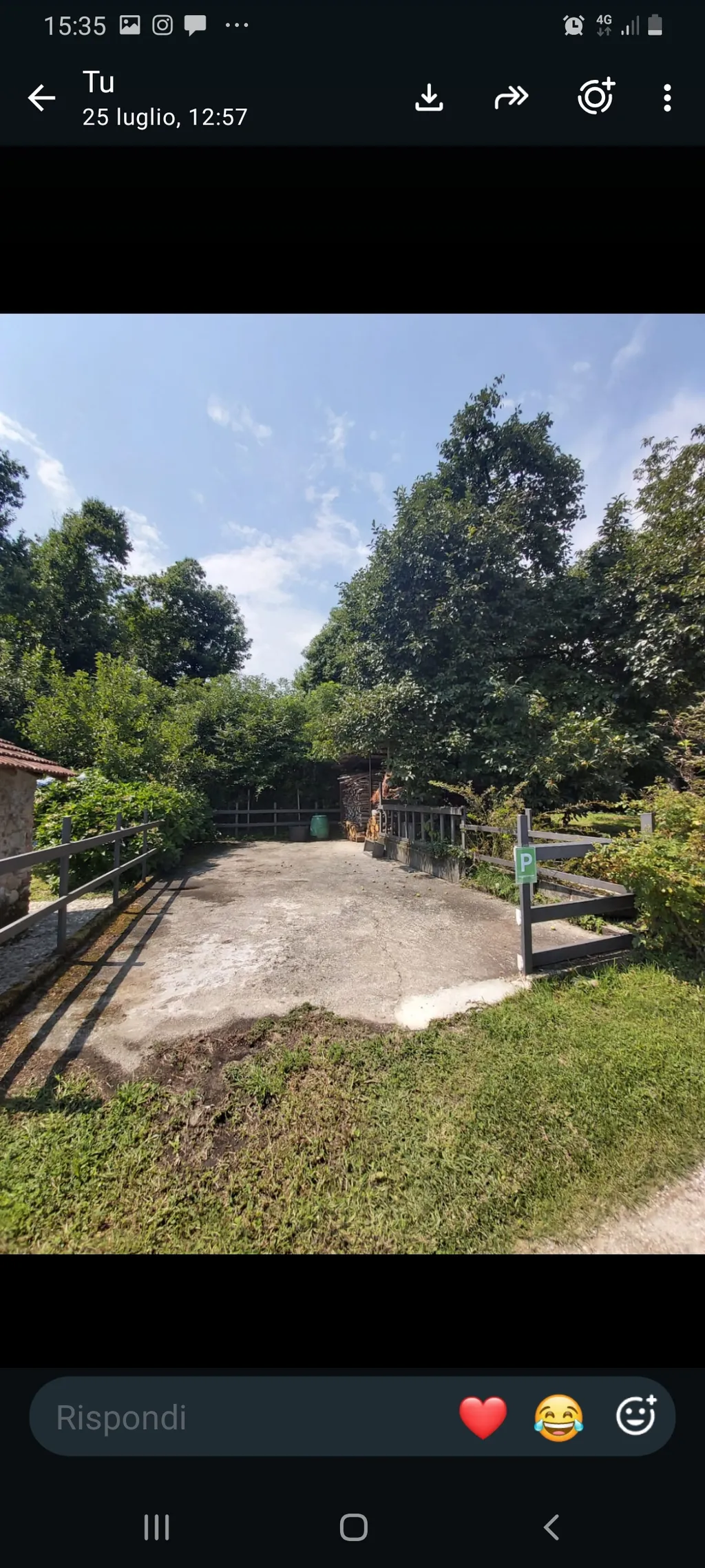 Piazzola per agricampeggio su cemento