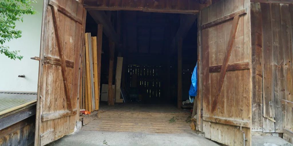 Einfache Scheune beim Chiemsee