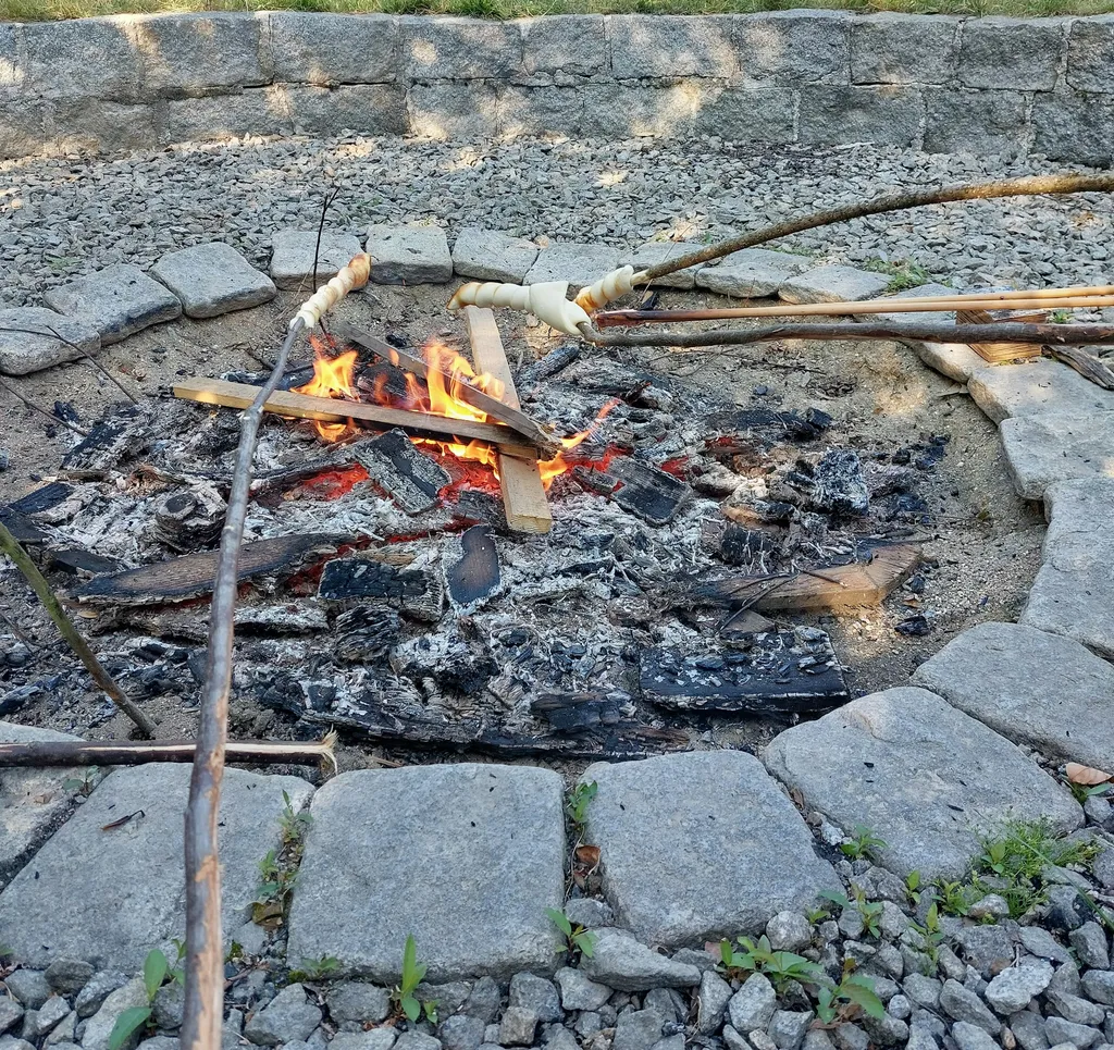 Heuwiese neben idyllischem Wald