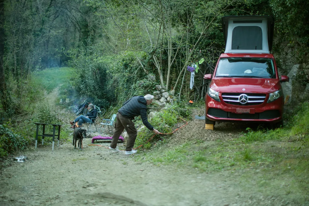 Unsere ersten Camper fühlten sich Pudelwohl