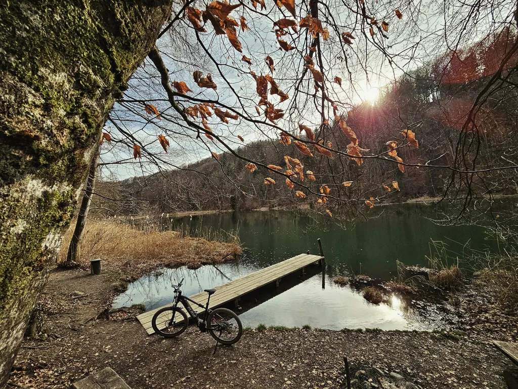 Egelsee in der Nähe, mit dem Bike