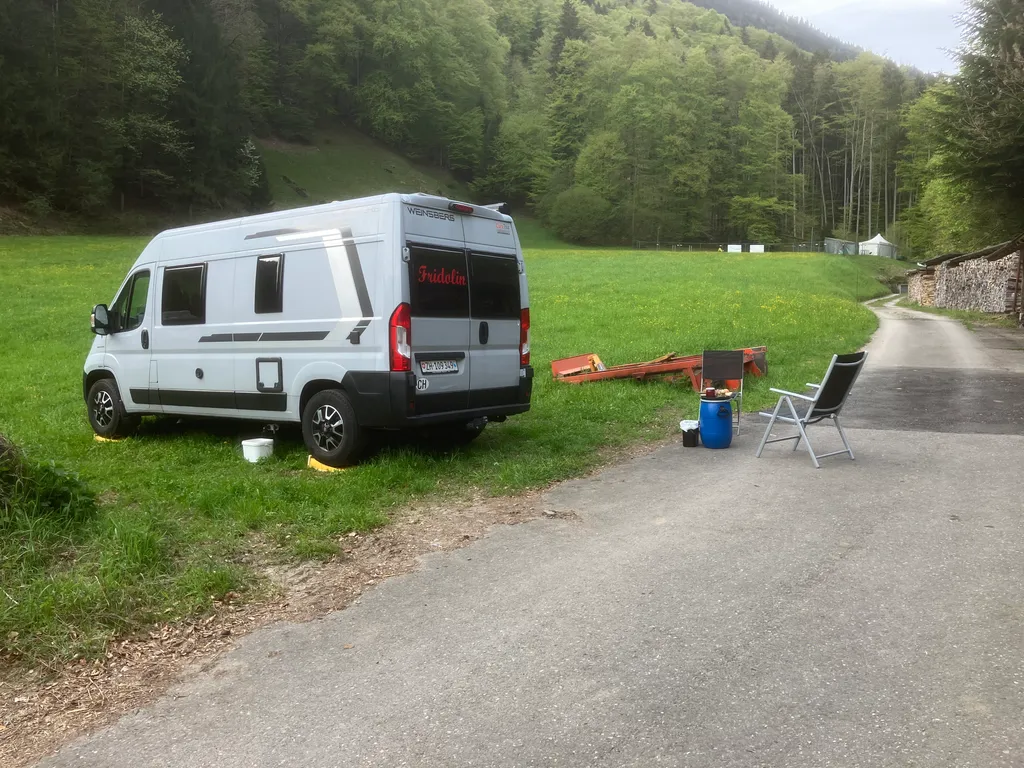 Stellplatz auf dem Bauernhof