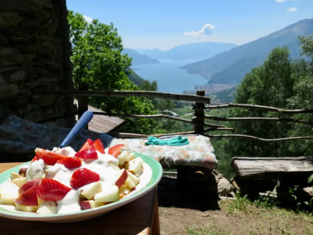 Berghütte mit Weitblick, Comer See - Villa Lupinia