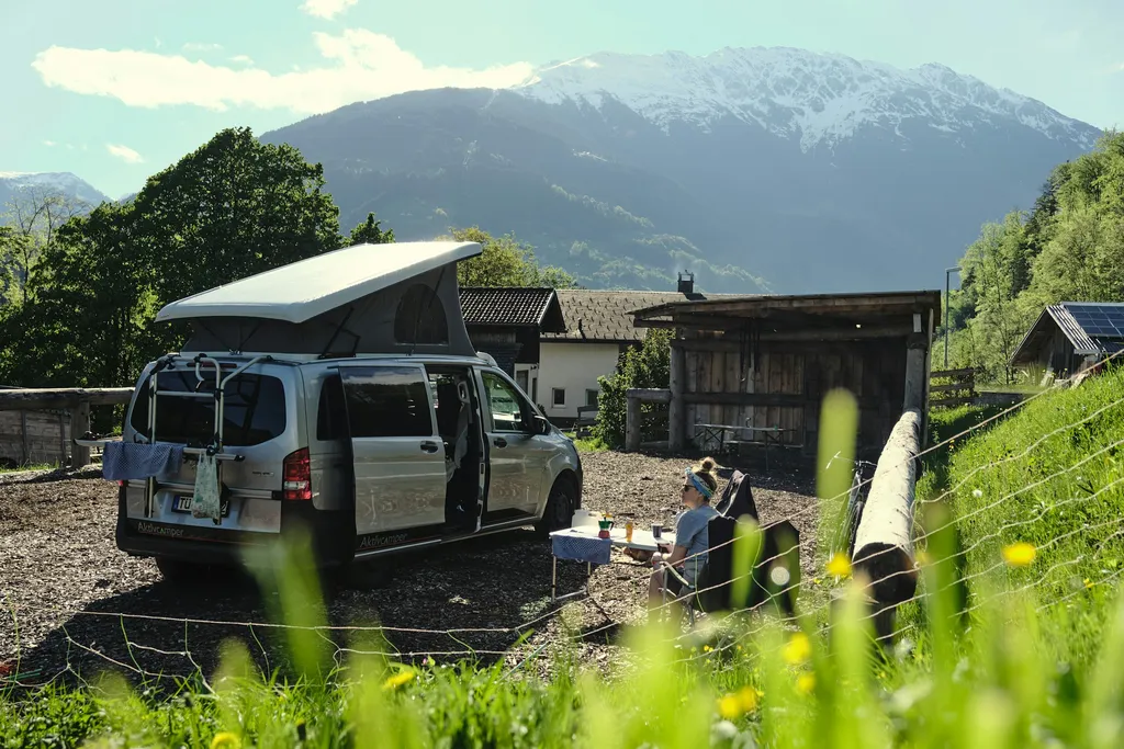 Bergpanorama am Bauernhof