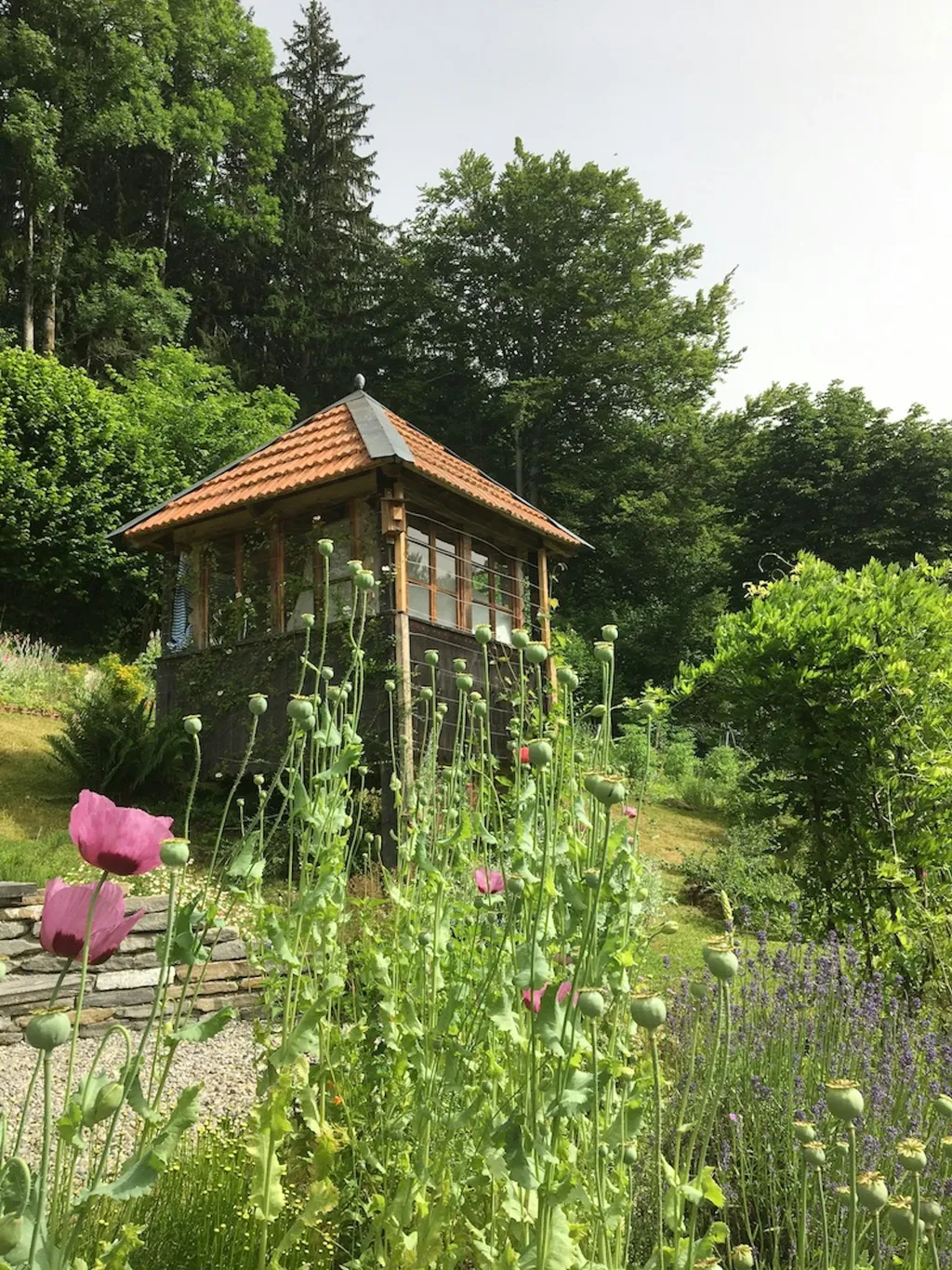 Pavillon im Gartenparadies