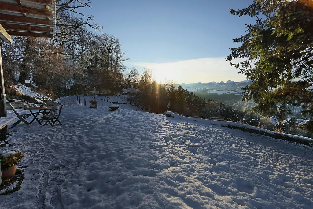 Dein Camp im Winter - Blick Richtung Süden.