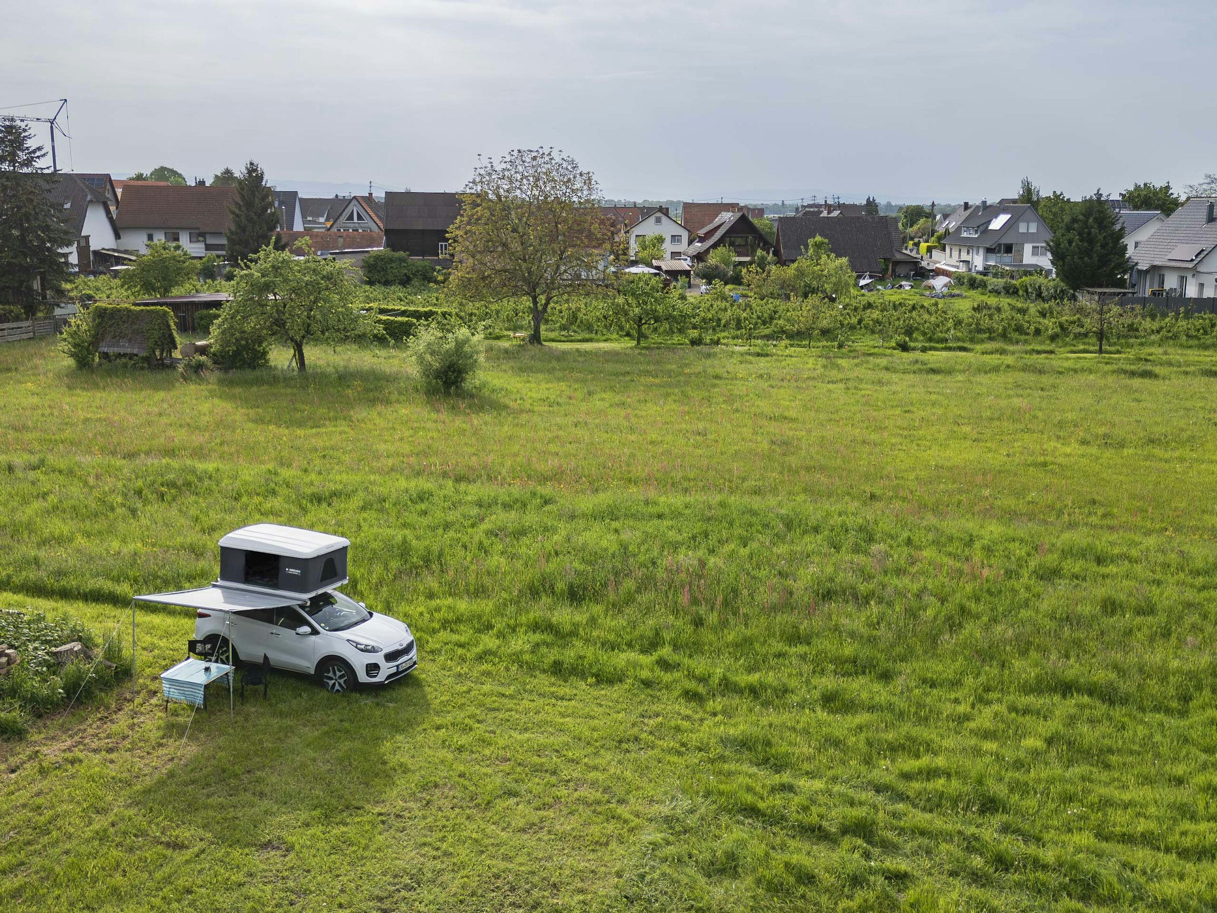 Camping auf der Streuobstwiese