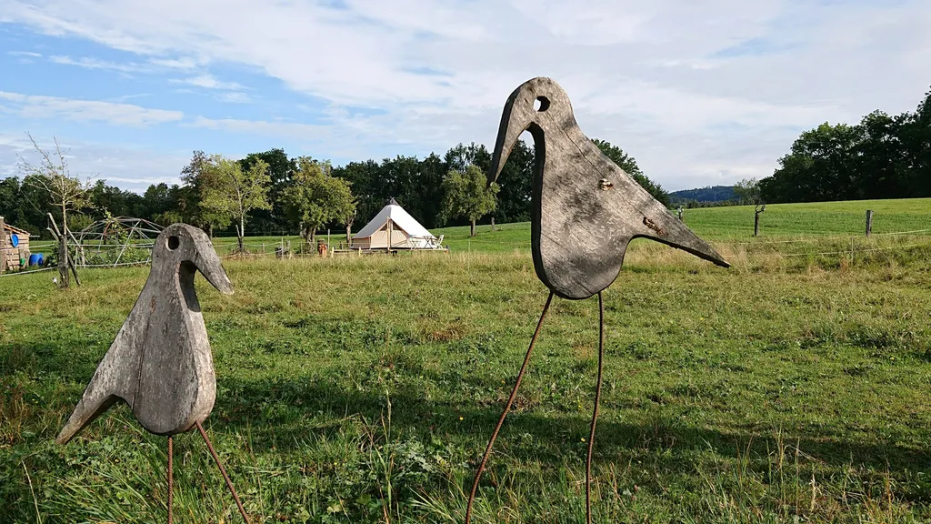 Glamping-Zelt auf dem Schönbühlhof
