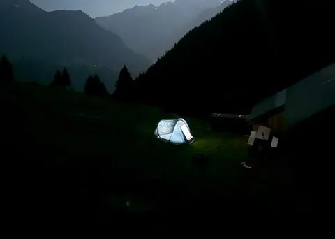 Zelten auf 1600 m.ü.M. im Selez