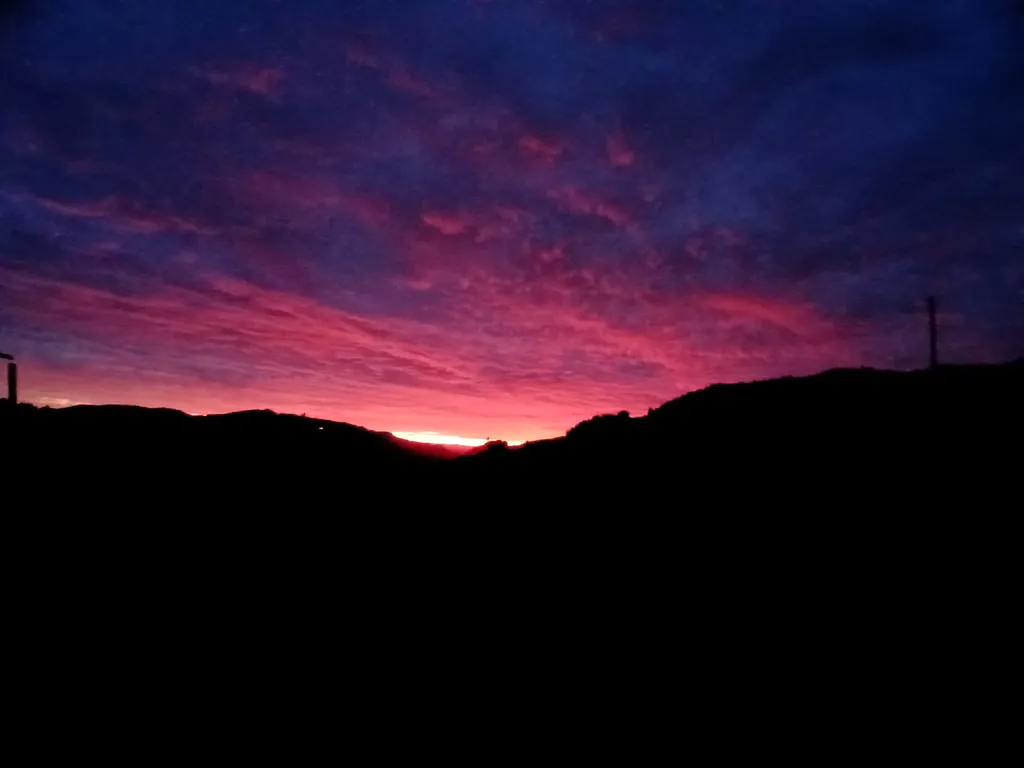 Sonnenuntergang im Herbst