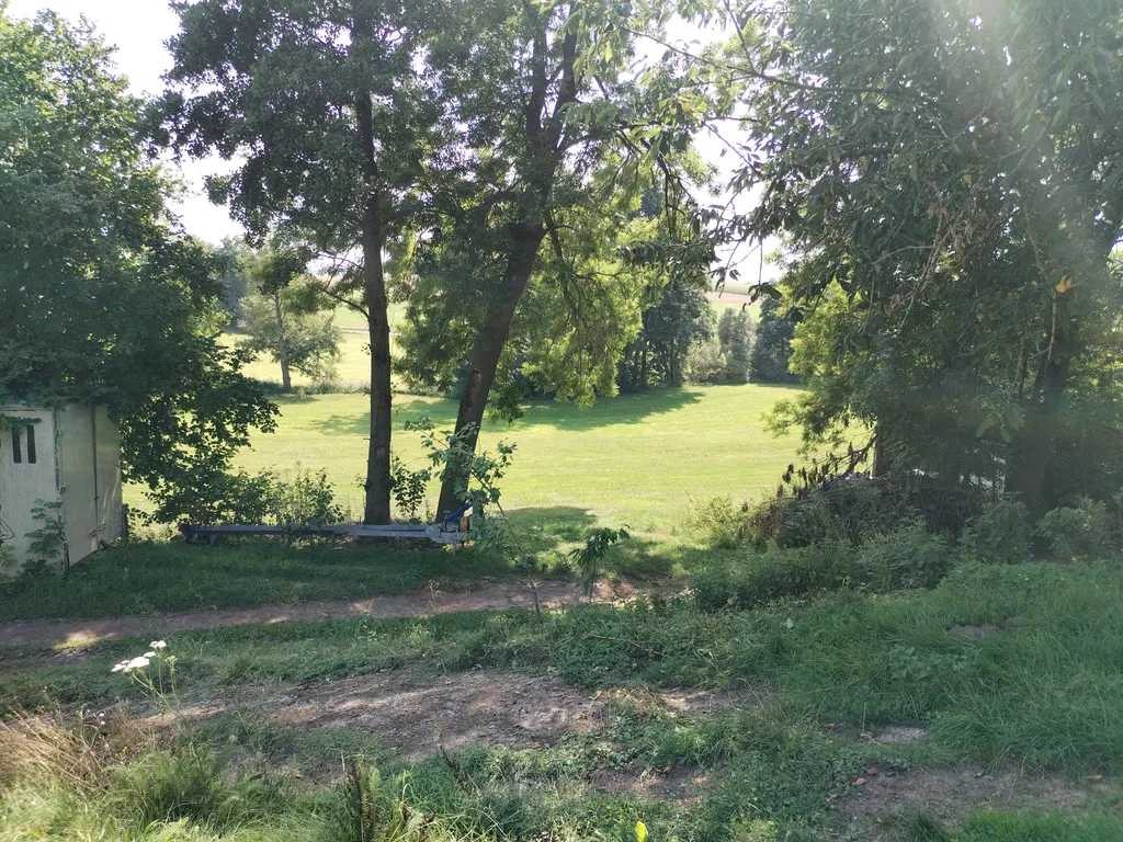 Blick von deinem Platz zum Bach