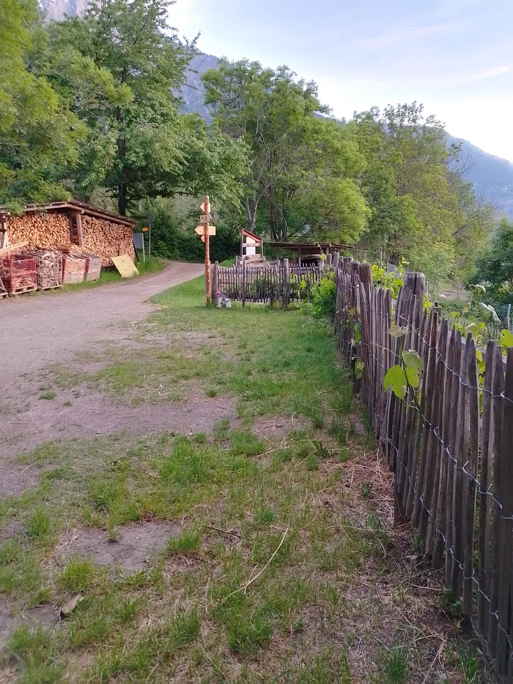 Camp mit Bergsicht