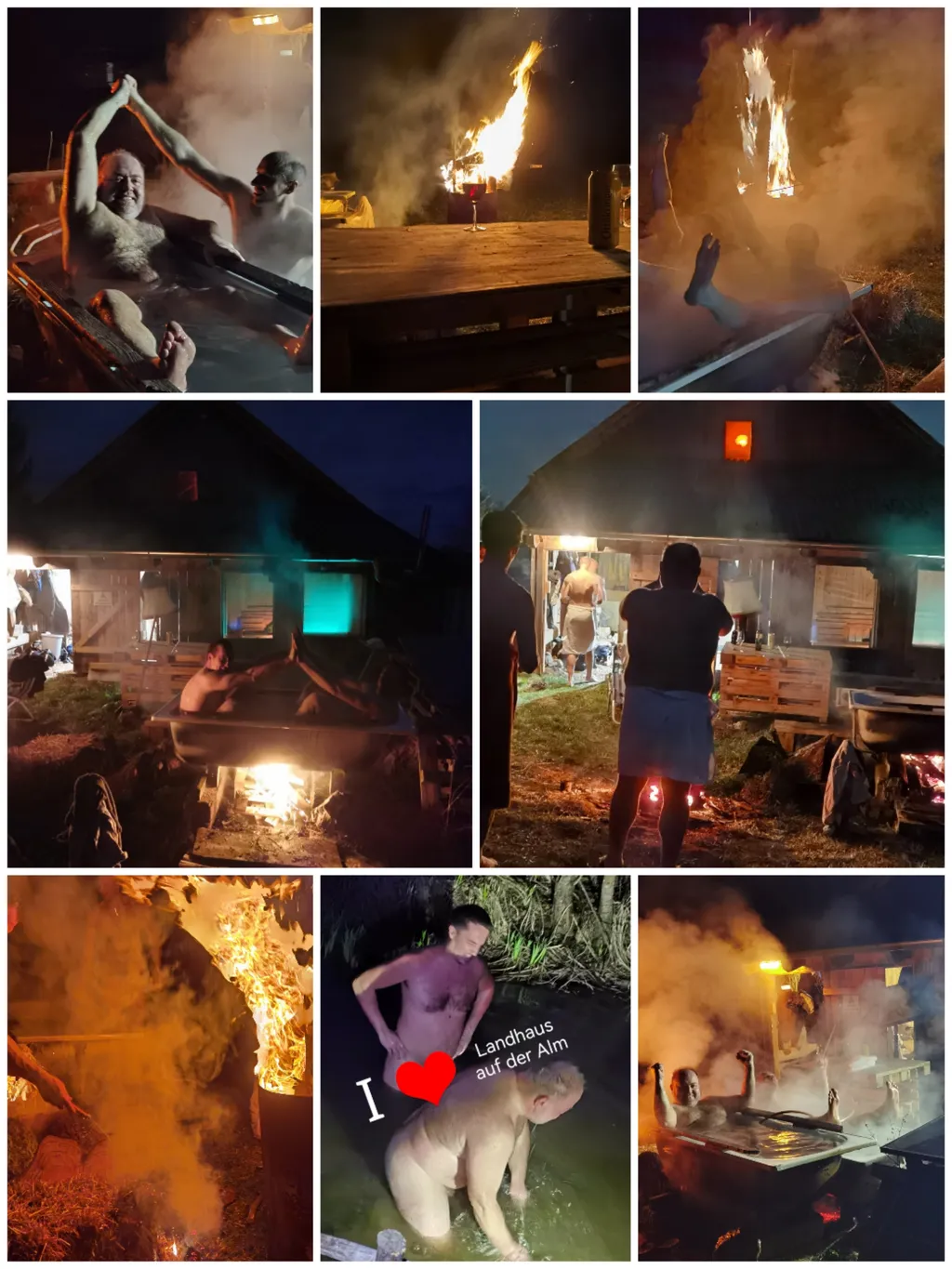 Campen auf der Alm und am Bach