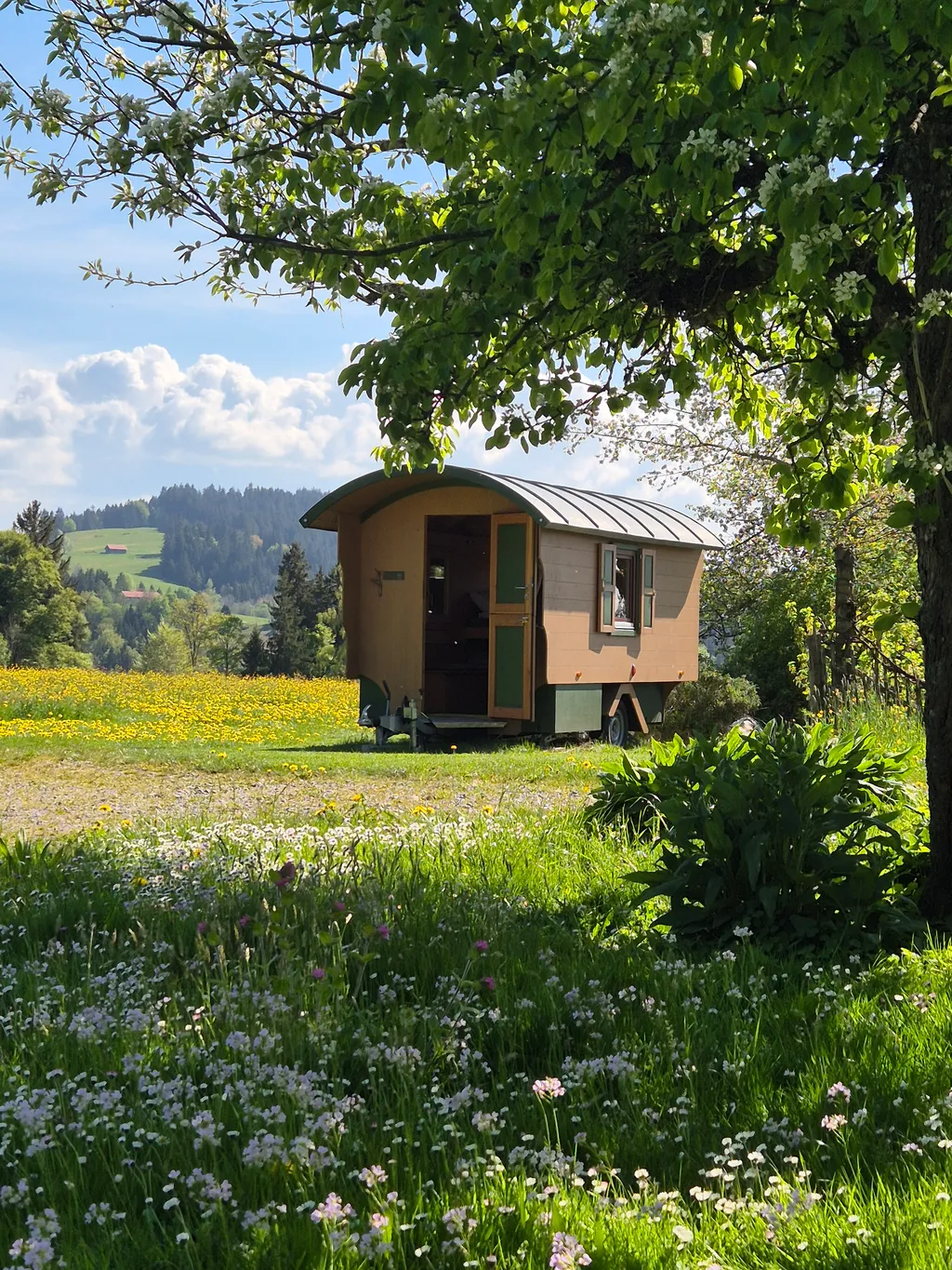 Allgäu - Übernachtung im Schäferwagen