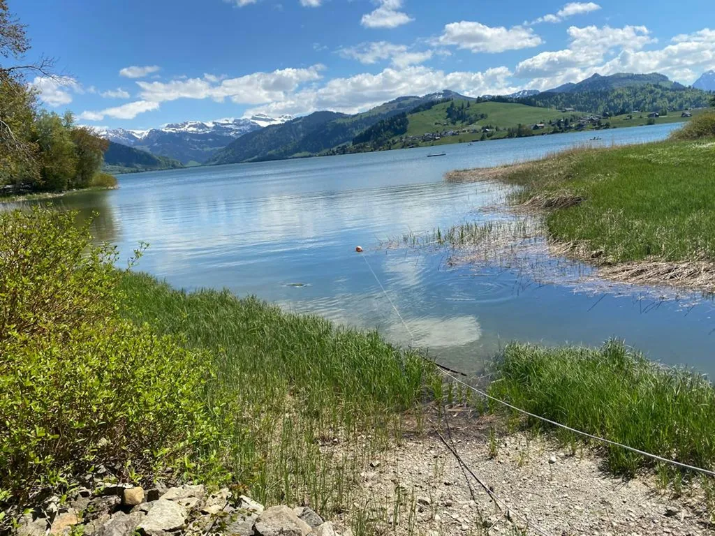 Camping direkt am Sihlsee