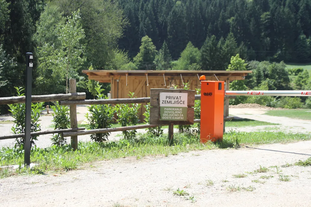 pitch in meadows next to alpine river