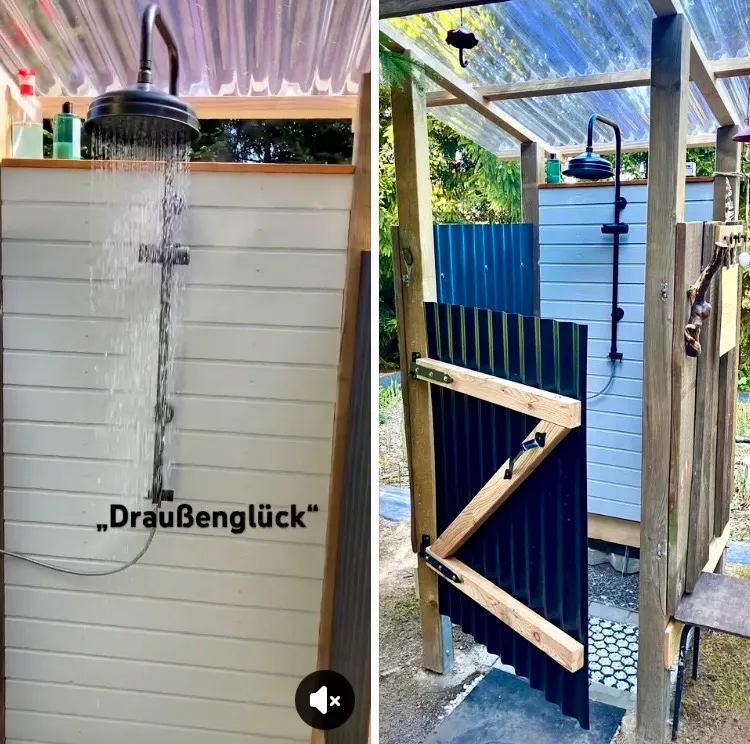 Warmwasserdusche