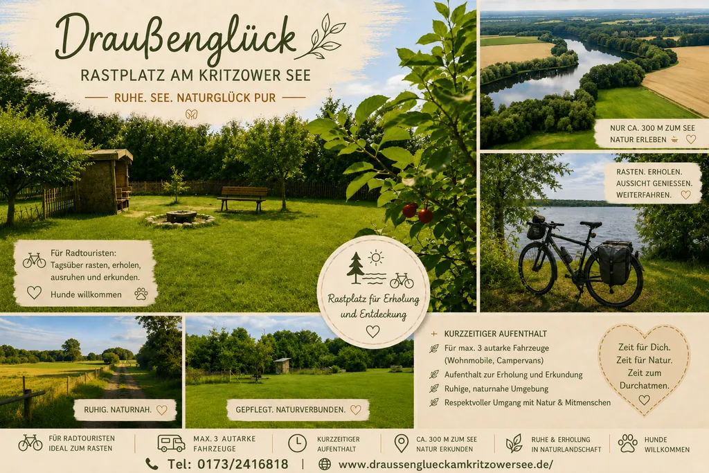 Rastplatz "Draußenglück" 3 am Kritzower See
