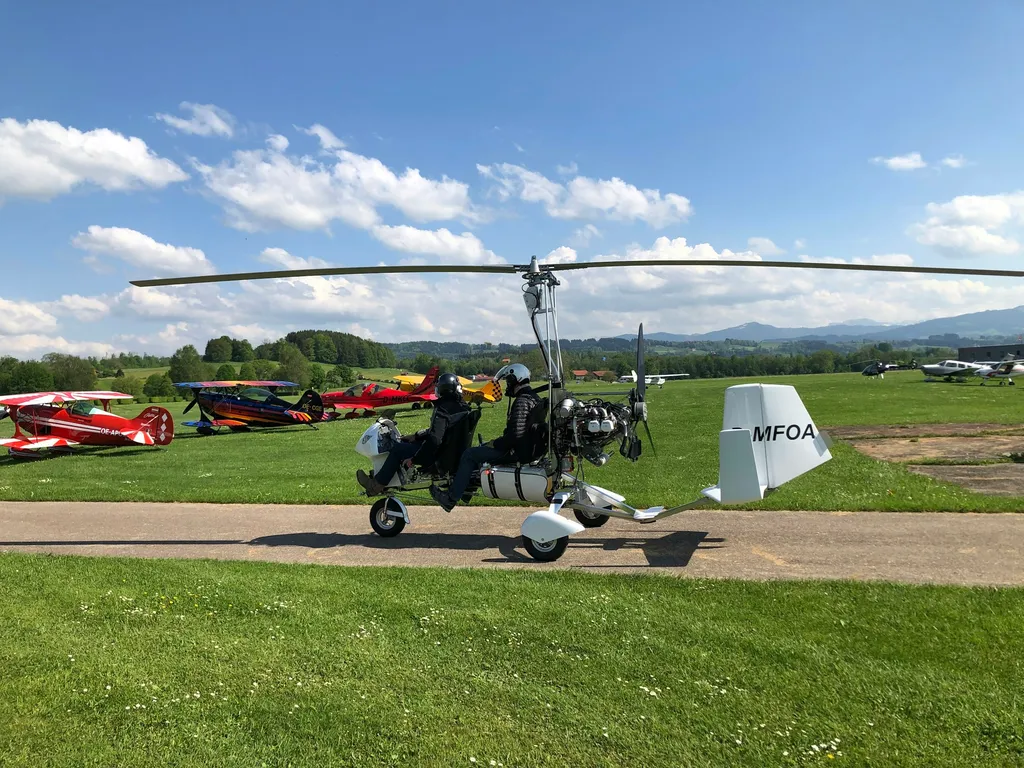 Tragschrauberrundflüge mit Markus direkt ab Hof
