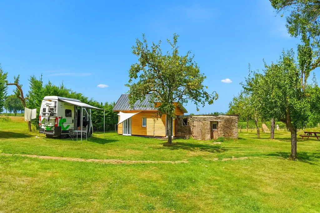 Ruhiges Camping in der Normandie
