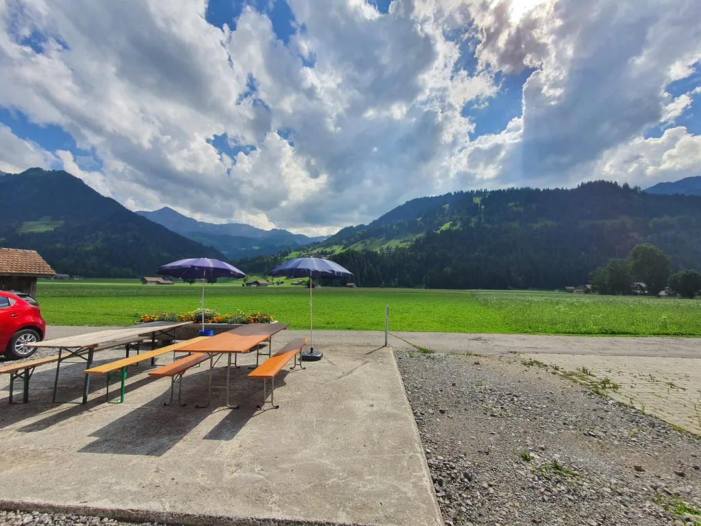 Sitzplatz und Gasgrill