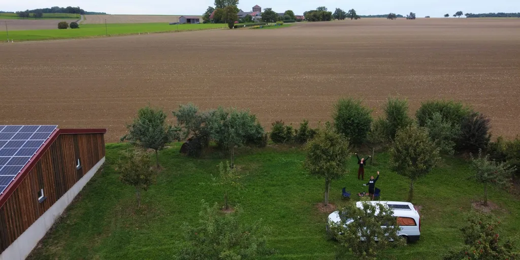 Schöne Streuobstwiese am Ortsrand