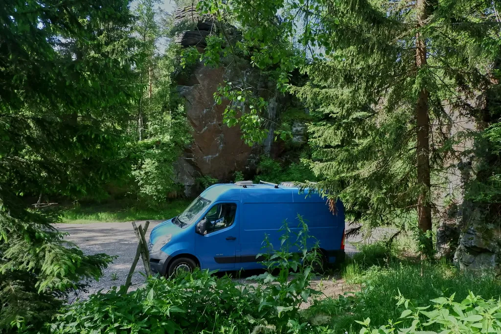 Felsennacht an tschechischer Grenze