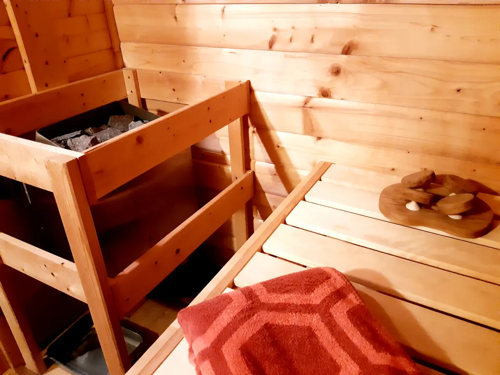 Garten-Sauna Innenansicht