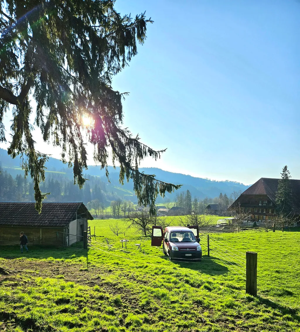 Erst schattig, später von Abendsonne verwöhnt🌄