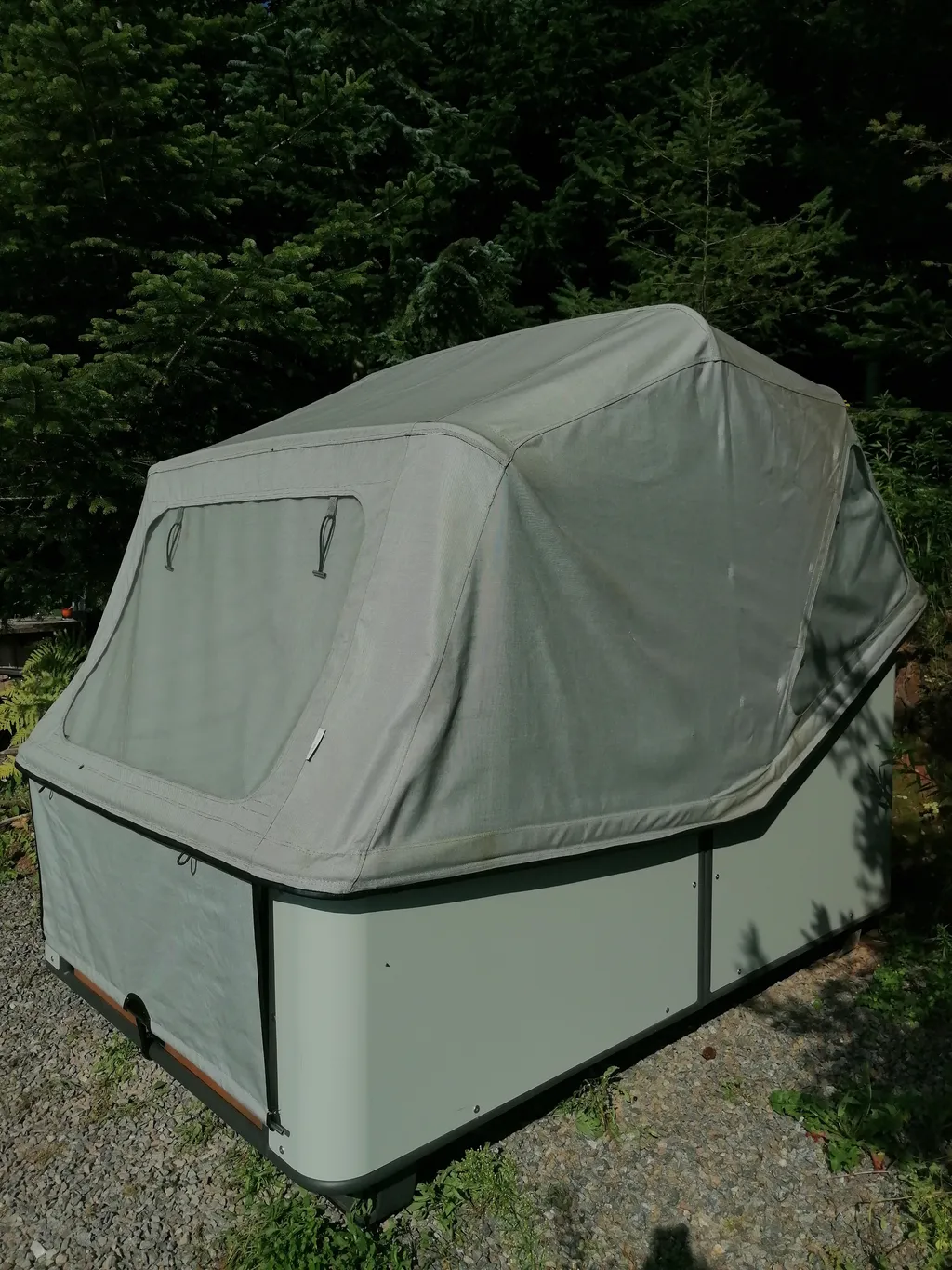 Schlafstrandkorb im Tannenwald