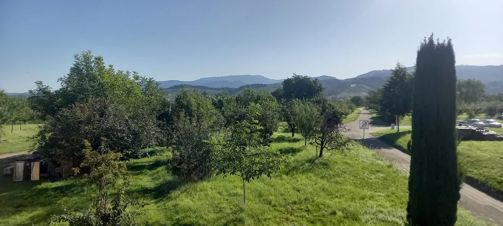 Stellplatz auf Streuobstwiese am Dorfrand