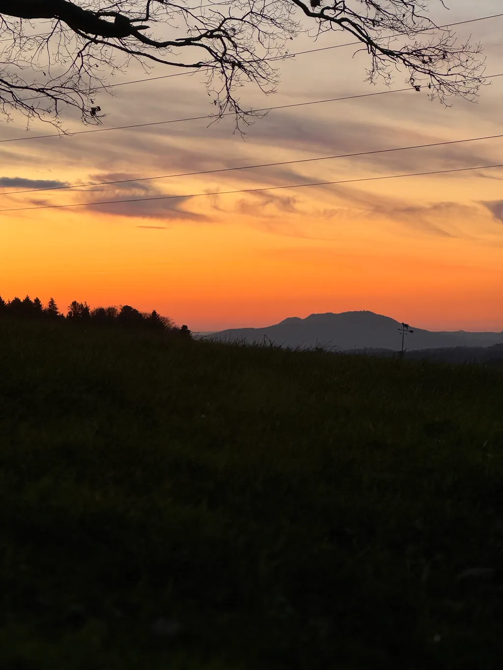 Sonnenuntergang Spätsommer