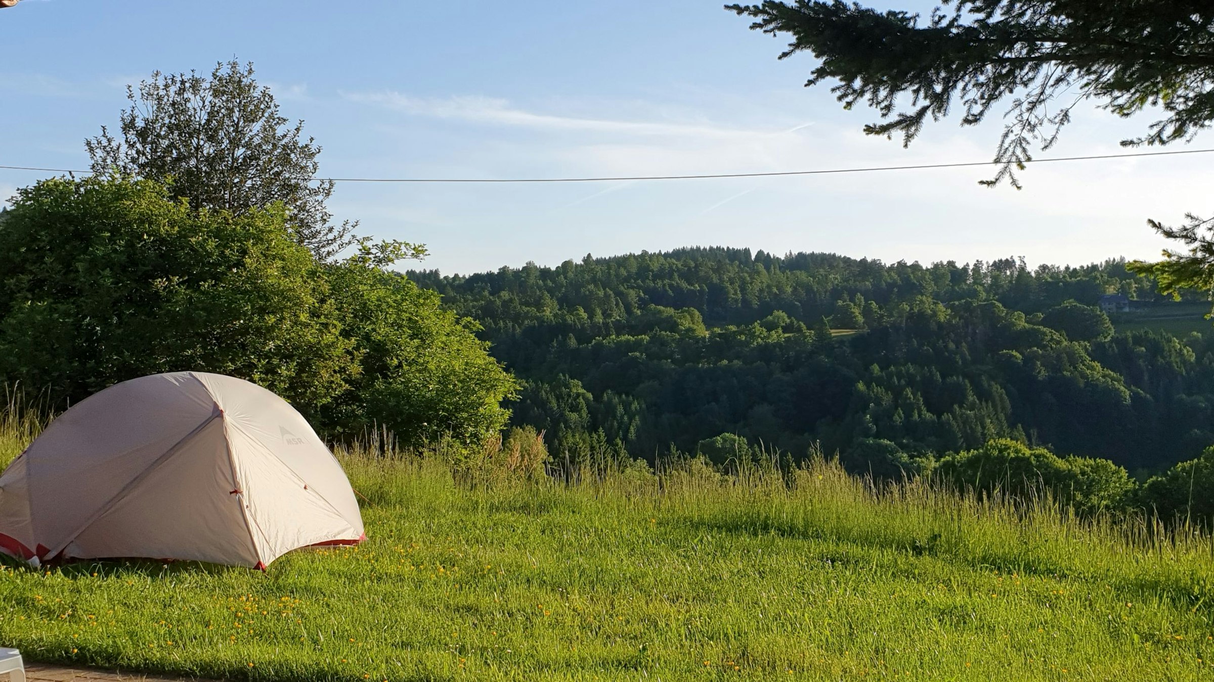 Zeltplatz mit Weitblick