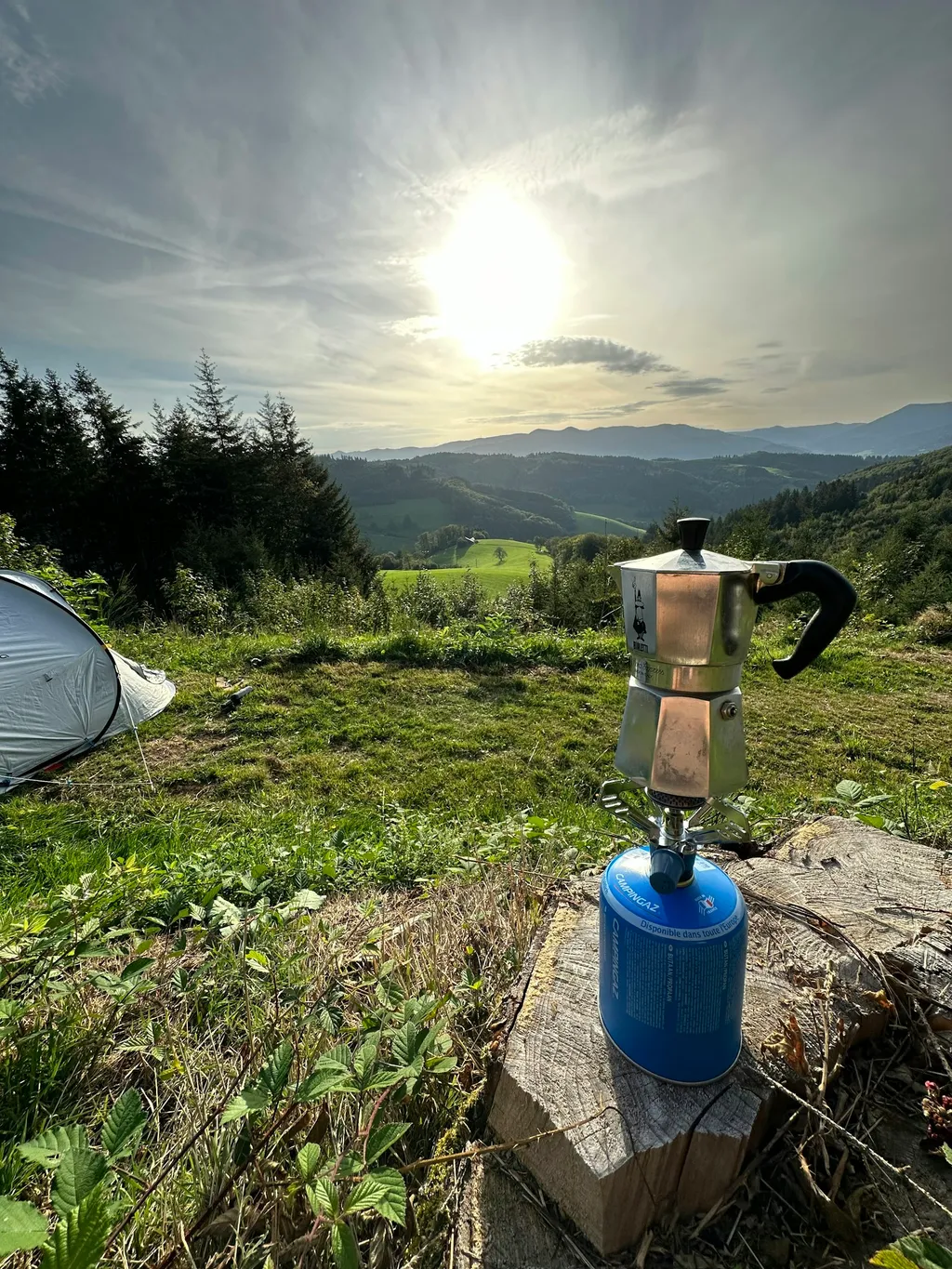 Zeltplatz mit Traumaussicht