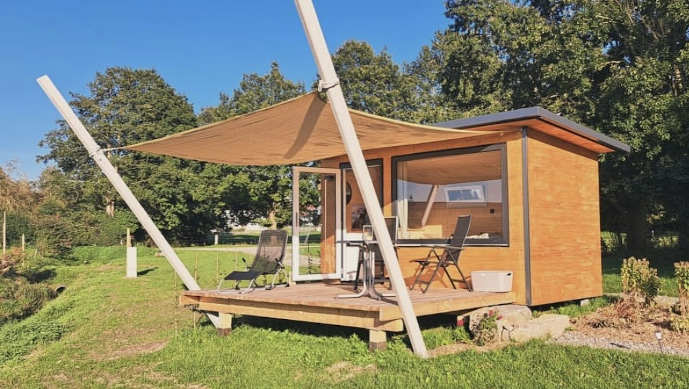 Tiny House mit Riedblick