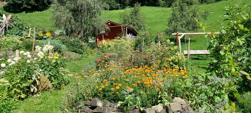 Camping im Bauerngarten