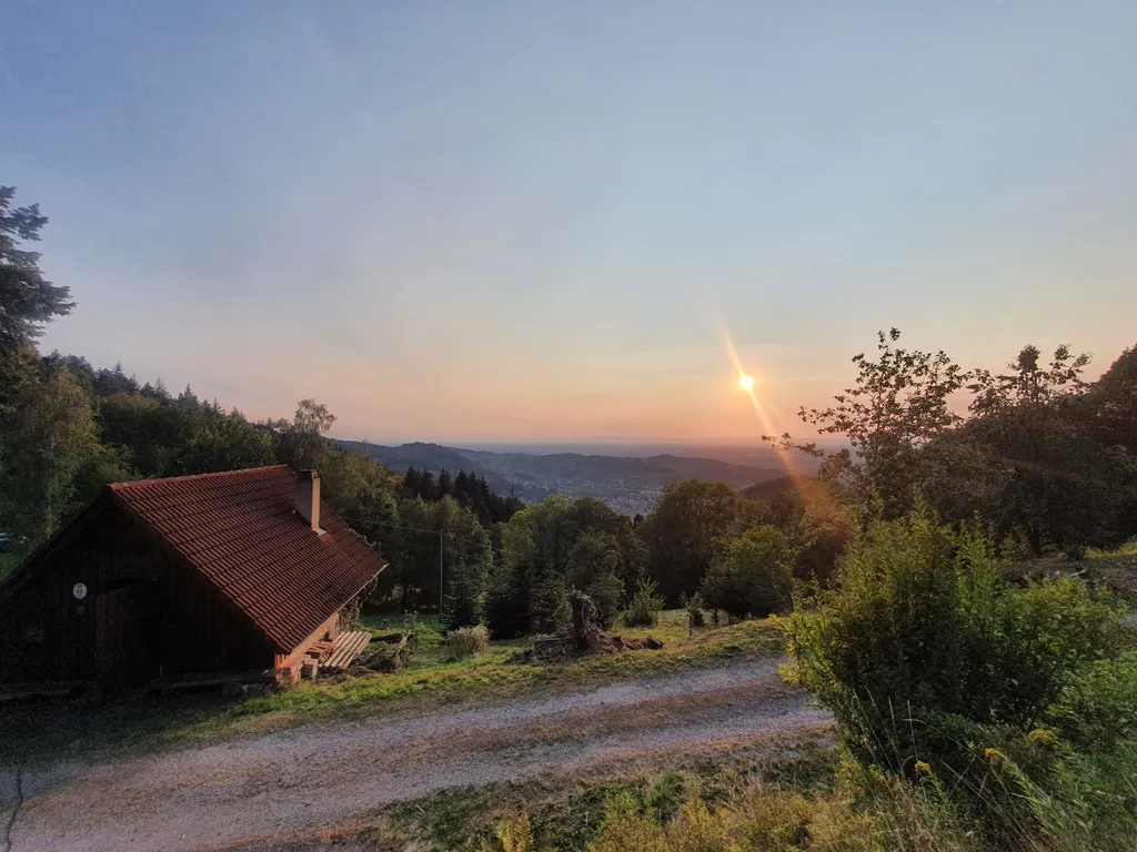 Stellplatz mit Ausblick in die Rheinebene