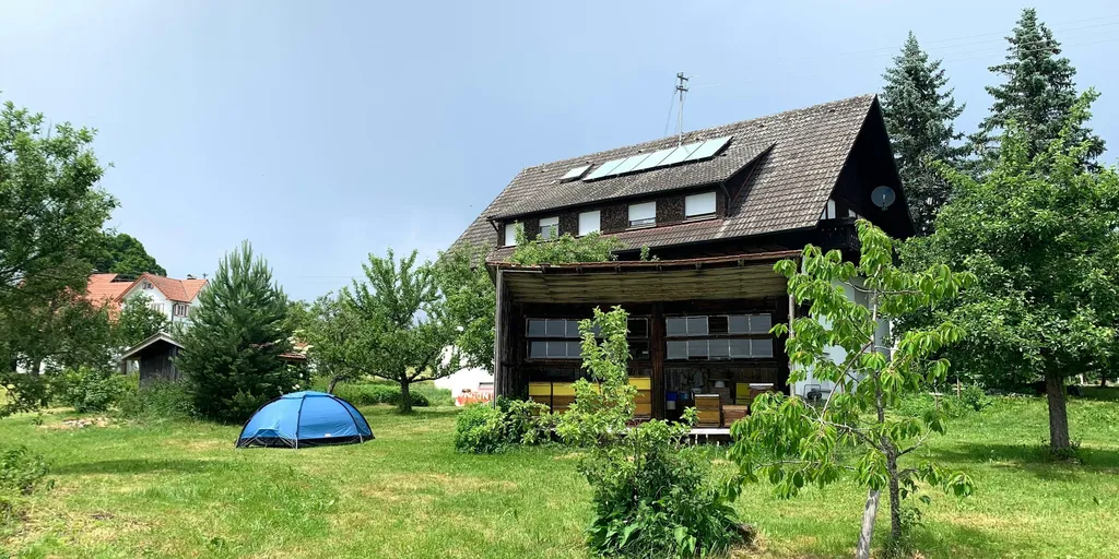 Zeltplatz bei der Feuerstelle
